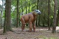 Parc de prehistoire morbihan france frankrijk french bretagne brittany dolmen menhir menhirs dino dinosaurus dinosaur dinosaure dinosauriers malansac themapark Chalicotherium